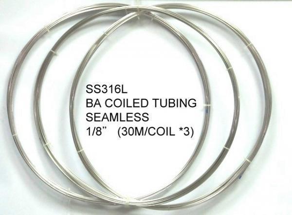 BA/EP Coiled Stainless Steel Tubing, Level Wound Coil Stainless Steel Tubing, Seamless Coil Tubing / Kuze Standard, Handy Tube Standard