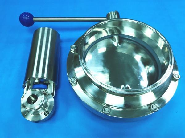 大口径卫生级蝶阀, 大尺寸食品级蝶阀 ( Large Diameter Hygienic Butterfly Valve )